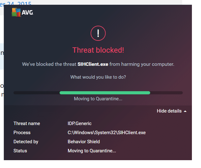 Sihclient exe что это
