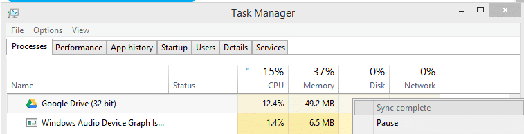 Исправьте Googledrivesync.exe