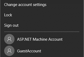 Учетная запись компьютера ASP.NET