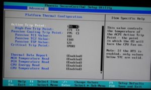 Overclocking Settings