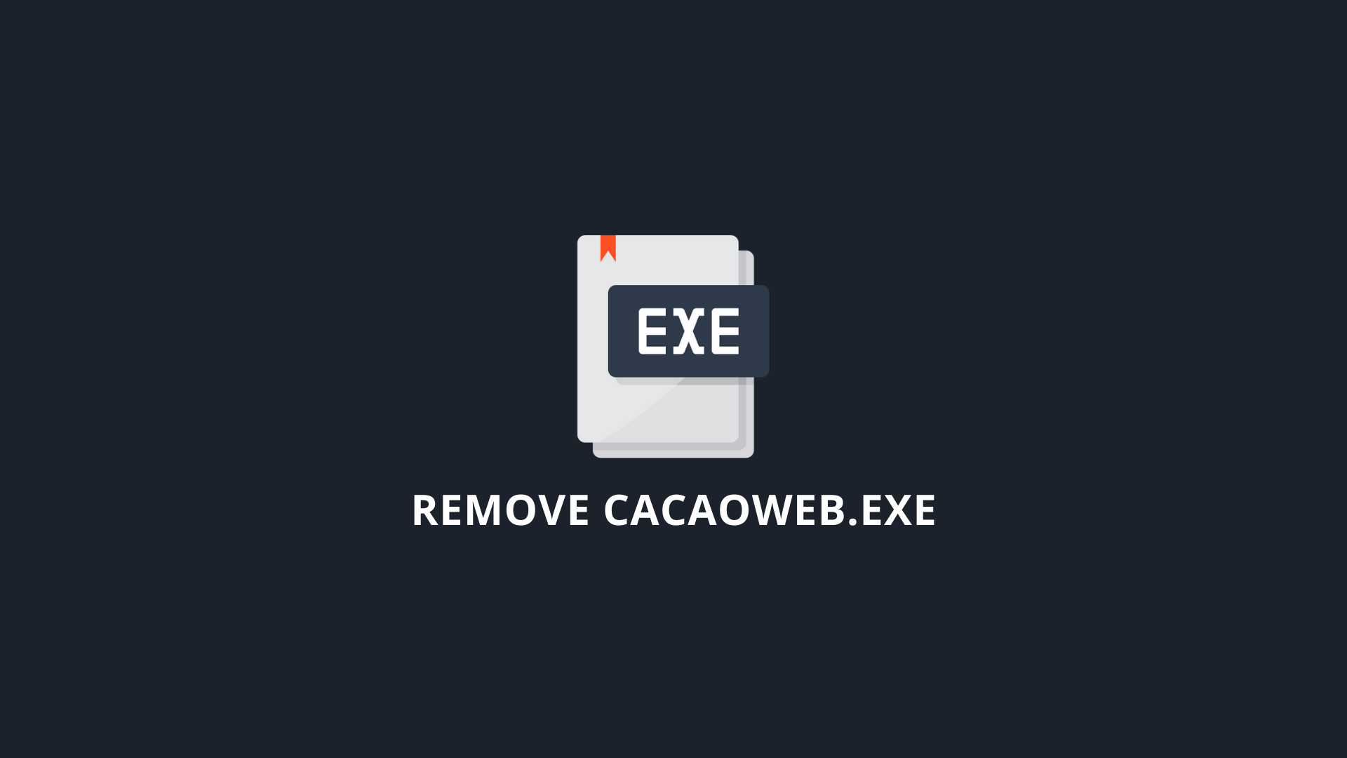 Remove Cacaoweb.exe