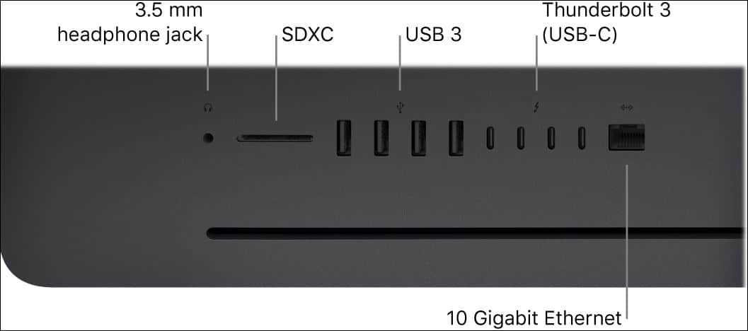 iMac Pro Ports: