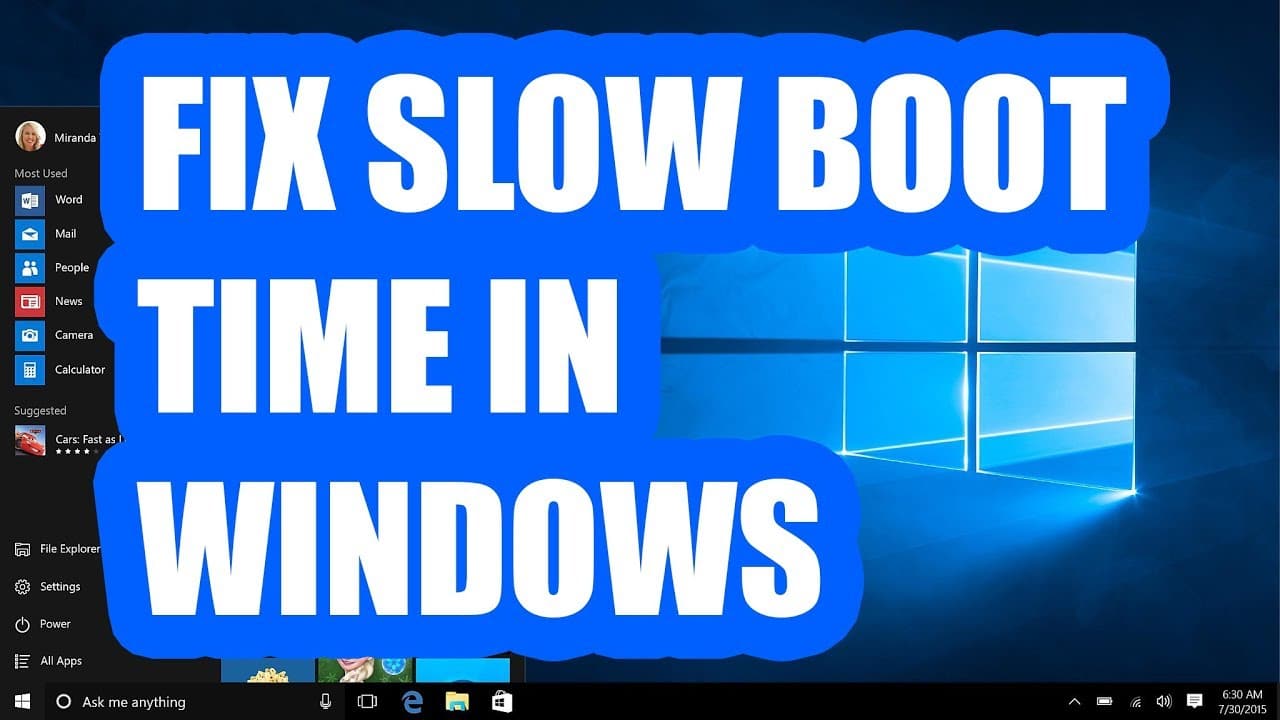 Fix Slow Boot Times
