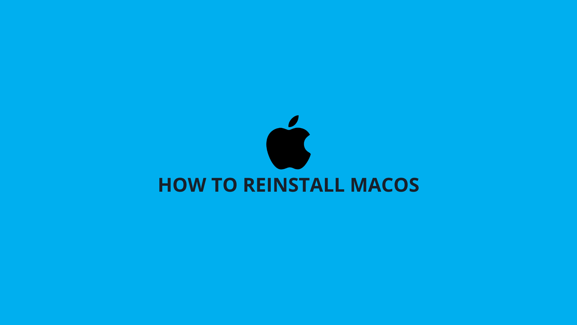How to Reinstall macOS