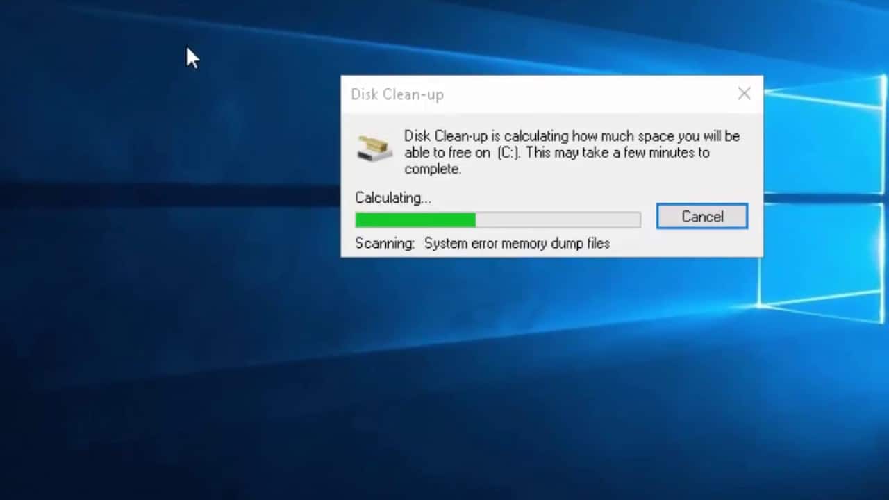 Run Disk CleanUp