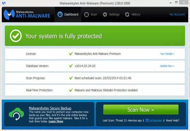 Malwarebytes Anti-Malware