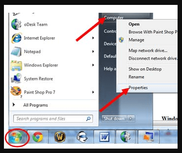 My computer properties