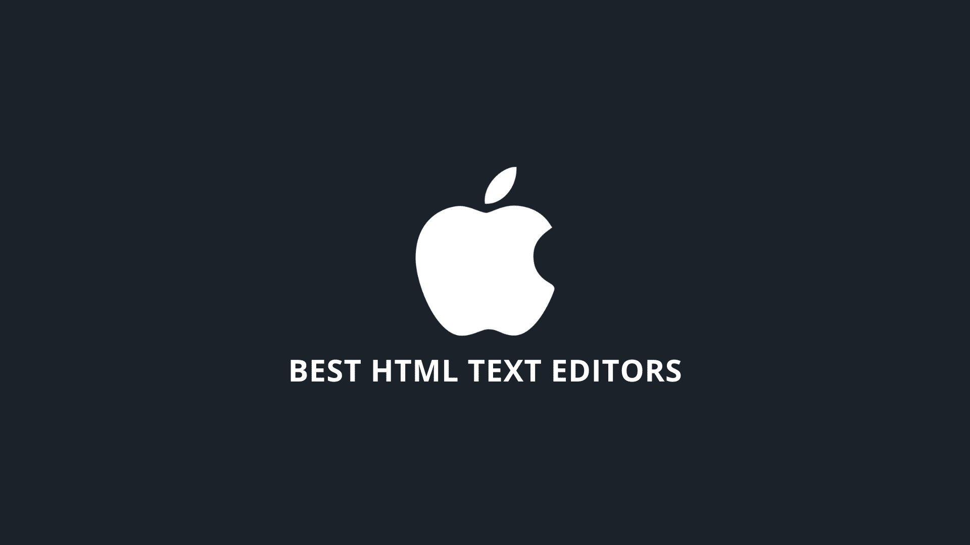 HTML Text Editors