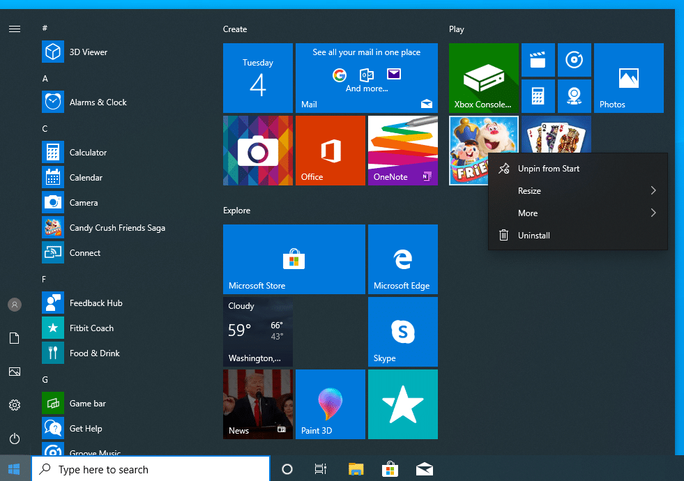 Remove Bloatware in Windows 10