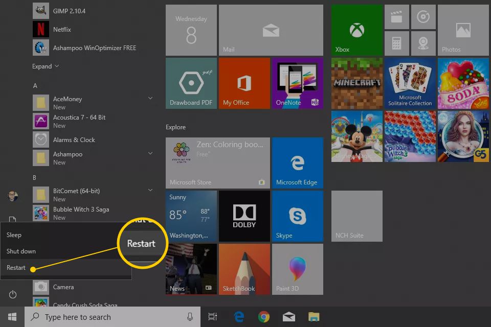 Restart Your PC