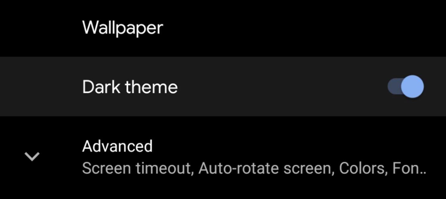 Scheduling the Dark Theme by Making use of One of Two Varied Metrics in Android 11