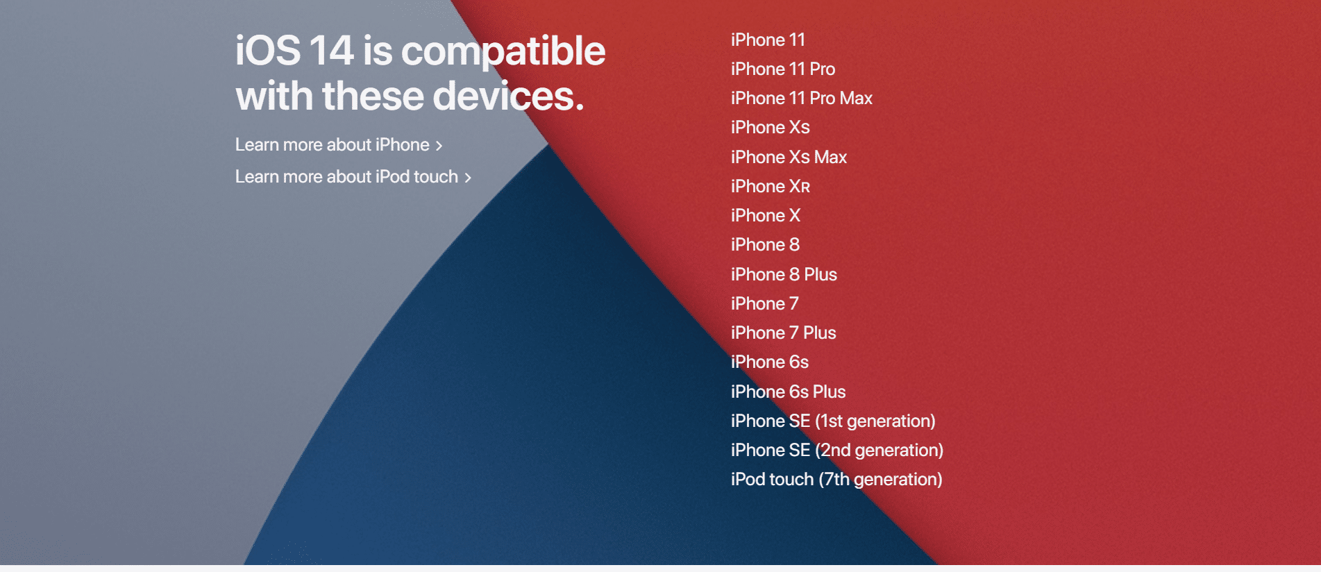 iOS 14 Compatible Devices