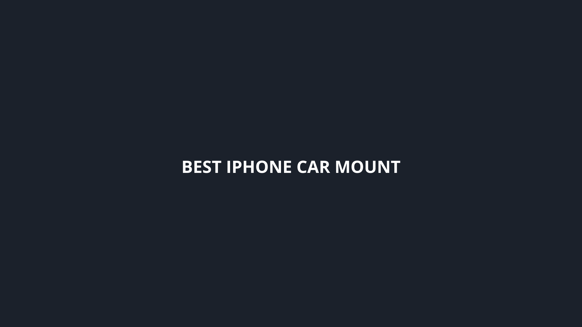 best iphone car mount