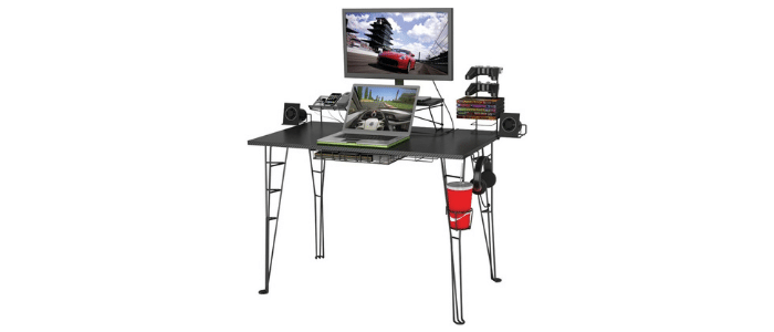 Atlantic Gaming Desk, Black
