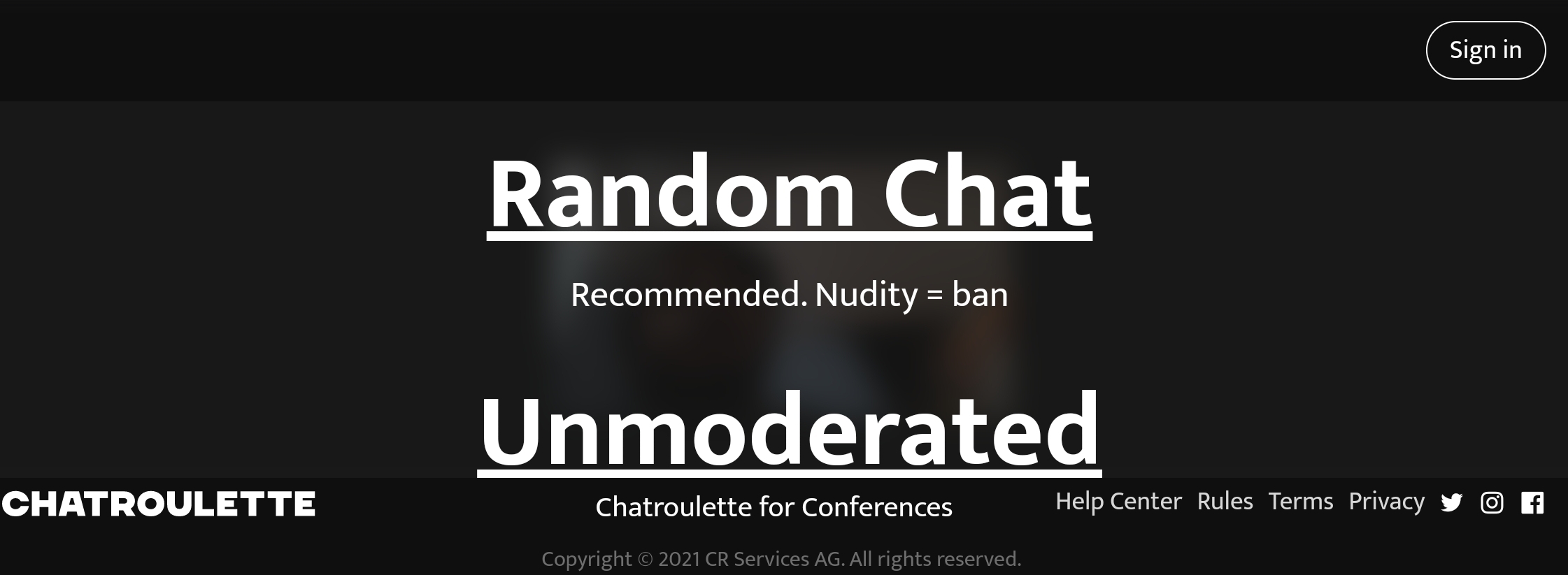 Random chat rulet ChatRoulette