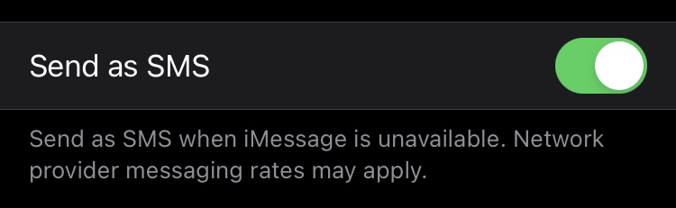 iMessage not delivered 