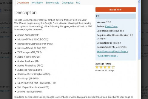 Asegúrese de que el complemento sea compatible con su versión de WordPress, luego haga clic en "Instalar ahora".
