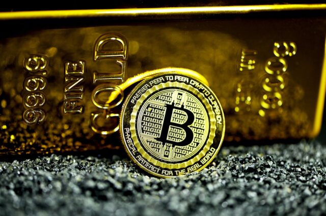 gold and silver round coin