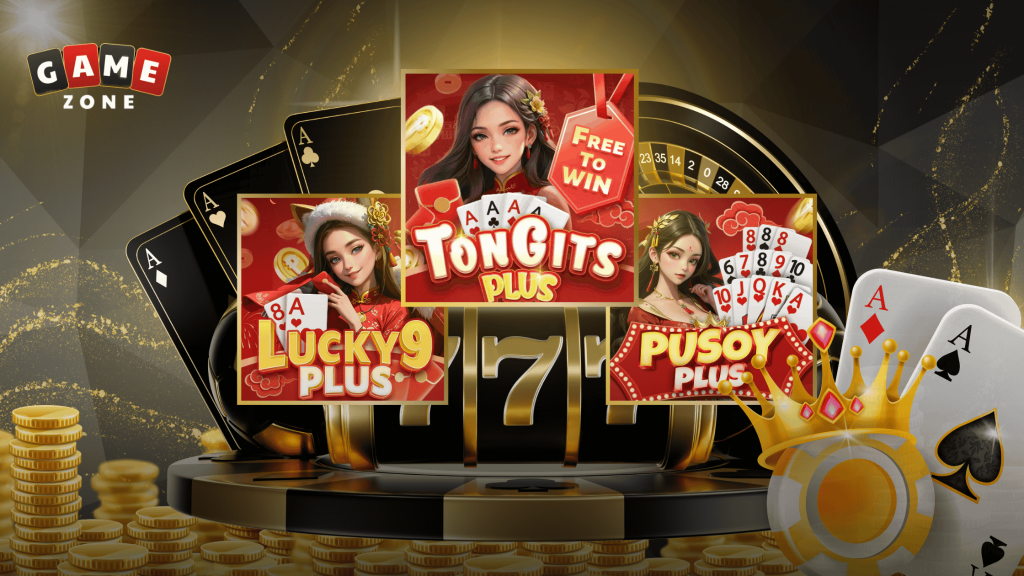 Player collecting free Tong Its coins after a victory in GameZone.